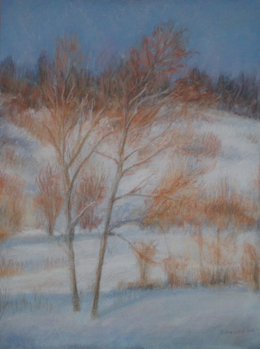 Dessin intitulée "Lumière hivernale 1…" par Jacqueline Dardel-Kormann, Œuvre d'art originale, Autre