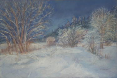 Drawing titled "Lumière hivernale 1…" by Jacqueline Dardel-Kormann, Original Artwork