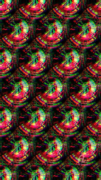 Digitale Kunst getiteld "Capsules Rouges / M…" door Benoît Dardier, Origineel Kunstwerk, 2D Digital Work