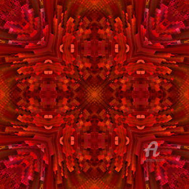 Arte digitale intitolato "Passion Rouge - Red…" da Benoît Dardier, Opera d'arte originale, Lavoro digitale 2D