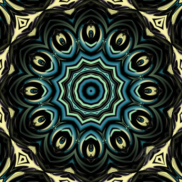 Divine Obole / Mandala XX Arts numériques intitulée "Divine Obole / Mand…" par Benoît Dardier, Œuvre d'art originale, Travail numérique 2D