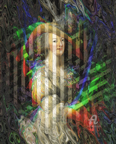 Arts numériques intitulée "Marie-Antoinette -…" par Benoît Dardier, Œuvre d'art originale, Travail numérique 2D