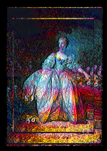 Artes digitais intitulada "Madame Bergeret - F…" por Benoît Dardier, Obras de arte originais, Trabalho Digital 2D