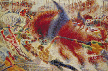 Peinture intitulée "Boccioni Umberto -…" par Benoît Dardier, Œuvre d'art originale, Huile