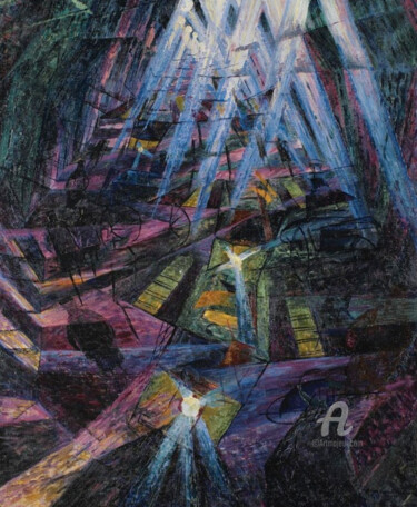 Peinture intitulée "Boccioni Umberto -…" par Benoît Dardier, Œuvre d'art originale, Huile