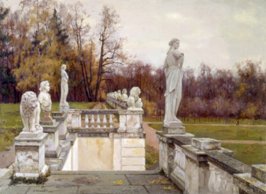 Autumn in Arkhangelskoye Картина под названием "Autumn in Arkhangel…" - Andrey Dareev, Подлинное произведение искусства, Масло