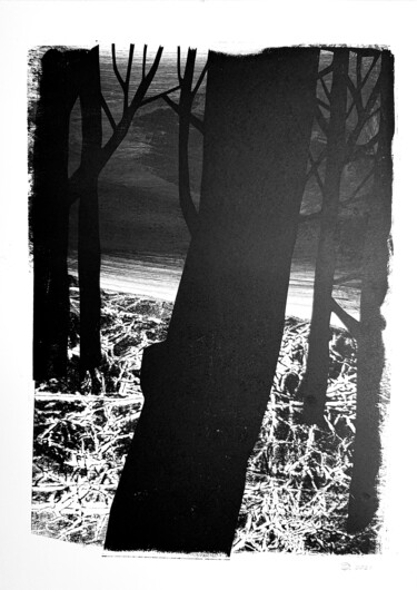 Rhythms of the Forest. No.19 Gravures & estampes intitulée "Rhythms of the Fore…" par Daria Dubrovskaya, Œuvre d'art originale, Monotype
