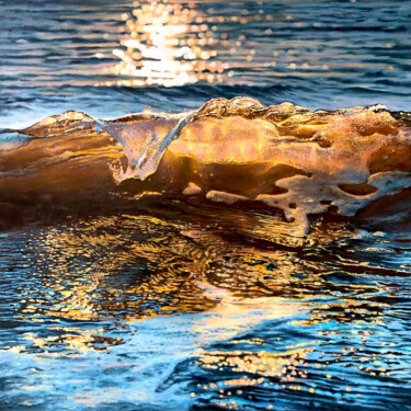 Картина под названием "AMBER LIGHT" - Daria Dudochnykova, Подлинное произведение искусства, Масло
