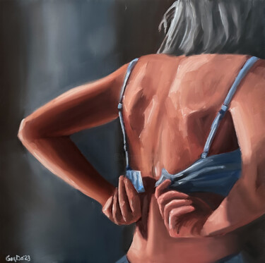 Ζωγραφική με τίτλο "After - Erotic Sens…" από Daria Gerasimova, Αυθεντικά έργα τέχνης, Λάδι Τοποθετήθηκε στο Ξύλινο φορείο σ…