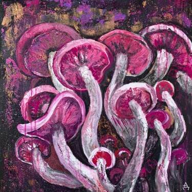 Картина под названием "Purple dreams" - Daria Ilyukhina, Подлинное произведение искусства, Акрил Установлен на Деревянная ра…