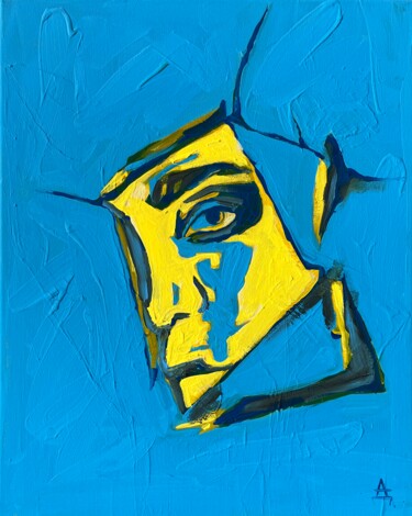 Картина под названием "contrasts II" - Daria Ilyukhina, Подлинное произведение искусства, Акрил Установлен на Деревянная рам…