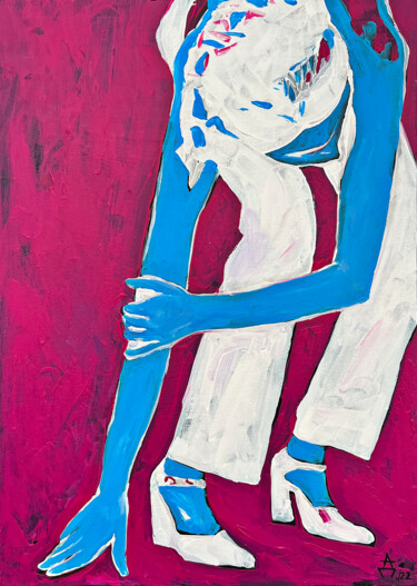 Картина под названием "in move" - Daria Ilyukhina, Подлинное произведение искусства, Акрил Установлен на Деревянная рама для…