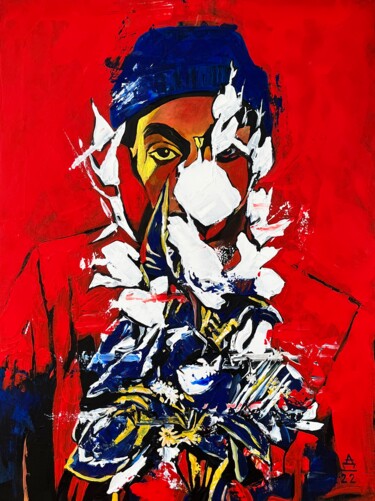 Картина под названием "A bouquet for you" - Daria Ilyukhina, Подлинное произведение искусства, Акрил Установлен на Деревянна…