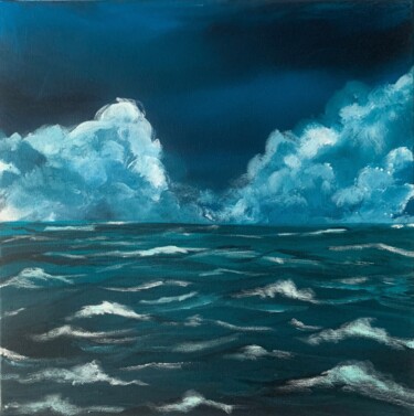Painting titled "Storm is coming" by Daria Kapytsia, Original Artwork, Acrylic