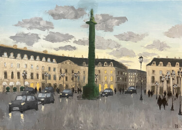 Картина под названием "Place Vendome de nu…" - Daria Klimenko, Подлинное произведение искусства, Масло