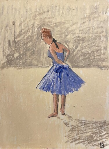 Peinture intitulée "Ballerine" par Daria Klimenko, Œuvre d'art originale, Pastel