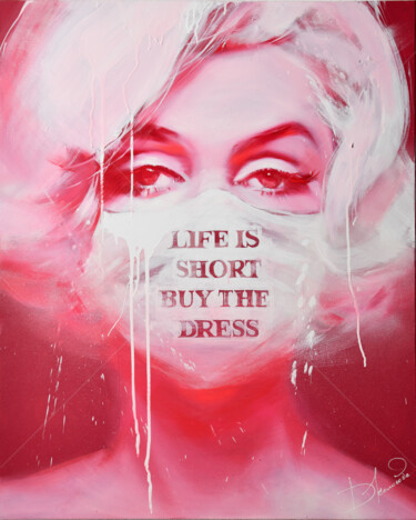 Painting titled "Life is short, buy…" by Daria Kolosova, Original Artwork, Oil