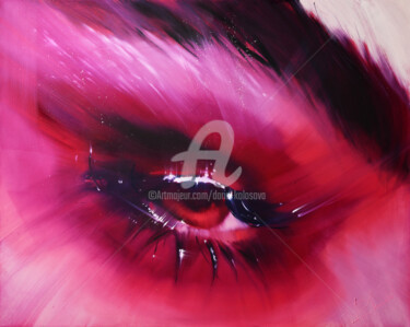 Painting titled "Cherry" by Daria Kolosova, Original Artwork, Oil