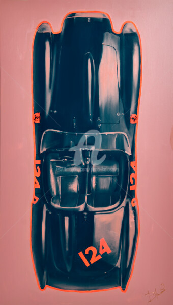 Painting titled "Ferrari 250 Testa R…" by Daria Kolosova, Original Artwork, Oil