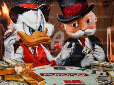 "Monopoly Lifestyle" başlıklı Tablo Daria Kolosova tarafından, Orijinal sanat, Petrol