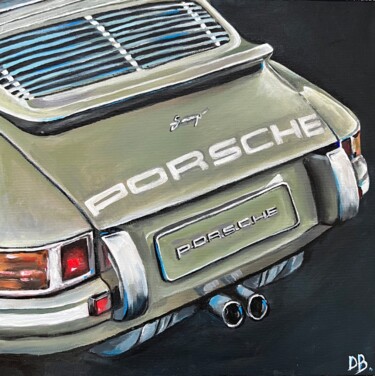 Painting titled "Porsche" by Daria Odiiak, Original Artwork, Acrylic