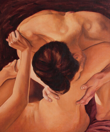 Malerei mit dem Titel "Fluctuation" von Daria Petrova, Original-Kunstwerk, Öl