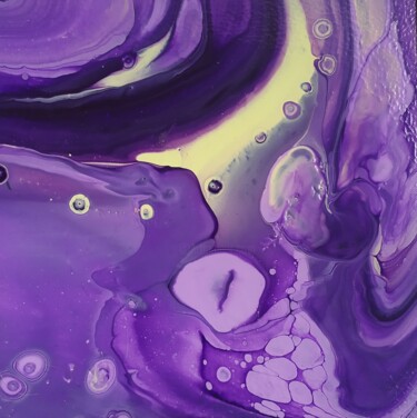 Peinture intitulée "Violet dragon" par Daria Podiapolskaia, Œuvre d'art originale, Acrylique