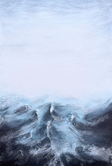 Peinture intitulée "Waves" par Daria Sugrobova, Œuvre d'art originale, Acrylique