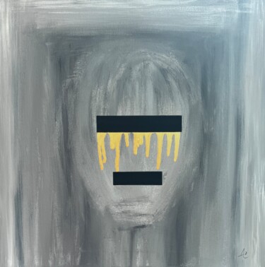 Malerei mit dem Titel "Depersonalization" von Daria Sugrobova, Original-Kunstwerk, Acryl
