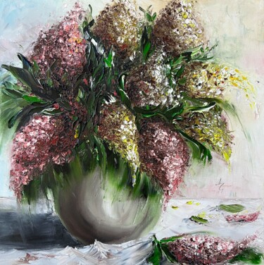 Painting titled "Lilac" by Daria Sugrobova, Original Artwork, Oil
