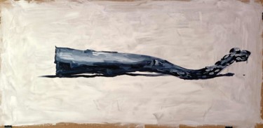 Malerei mit dem Titel "Asperge noire" von Daria, Original-Kunstwerk, Öl