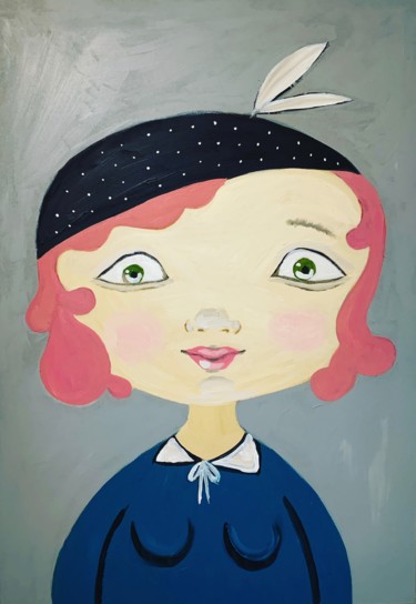 Картина под названием "Poletta" - Daria Ozhereleva, Подлинное произведение искусства, Акрил