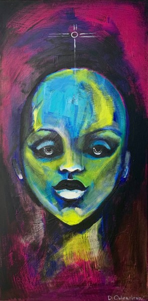 Картина под названием "Tinash" - Daria Ozhereleva, Подлинное произведение искусства, Акрил