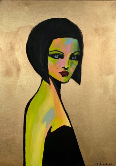 Painting titled "Annabelle" by Daria Ozhereleva, Original Artwork, Acrylic