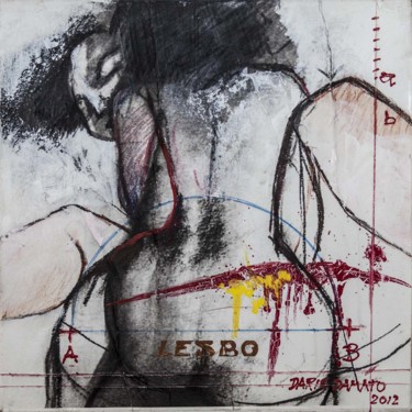 Pittura intitolato "Lesbo" da Dario Damato, Opera d'arte originale, Olio