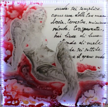 Painting titled "NUDA SEI SEMPLICE.j…" by Dario Di Franco, Original Artwork, Oil