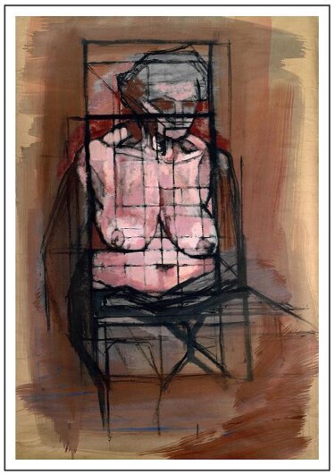Pintura intitulada "Nude from Academy 2" por Dario Raffaele Orioli, Obras de arte originais, Acrílico