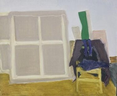 Malarstwo zatytułowany „Canvas and Chair” autorstwa Dario Raffaele Orioli, Oryginalna praca, Olej