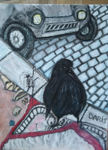 "MAC CORBEAU A PARIS…" başlıklı Tablo Daris tarafından, Orijinal sanat, Akrilik