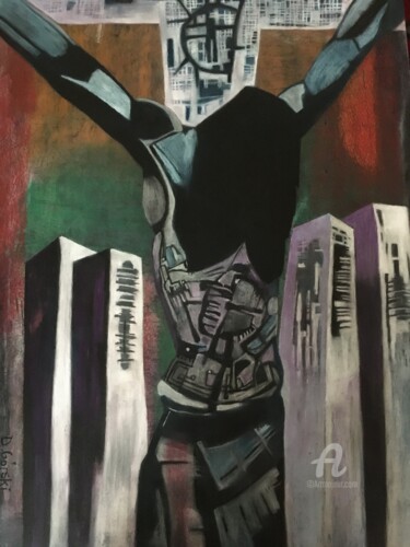 Картина под названием "Jezus 2021" - Dariusz Górski, Подлинное произведение искусства, Пастель