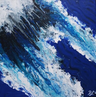 Malerei mit dem Titel "Waves" von Darja Samoylovich, Original-Kunstwerk, Acryl