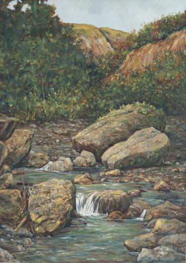 Painting titled "The spring" by Darko Gavrilovic, Original Artwork, Oil