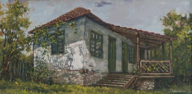 Картина под названием "An old house" - Darko Gavrilovic, Подлинное произведение искусства, Масло