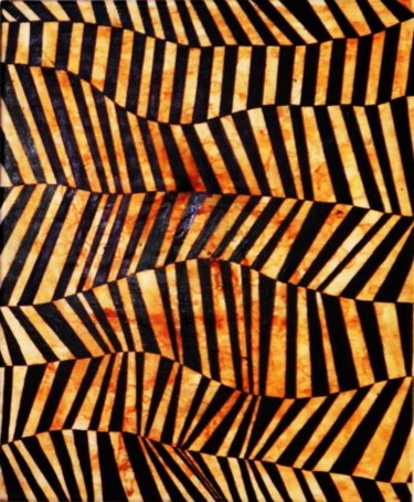 Painting titled "Zebras sepia" by Darko Kotevski, Original Artwork, Oil