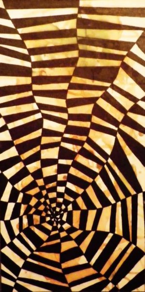 Painting titled "zebra cobweb" by Darko Kotevski, Original Artwork, Oil