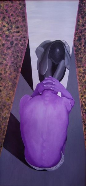 Painting titled "RIFLESSO DELL'ANIMA" by Darkpumart, Original Artwork, Oil
