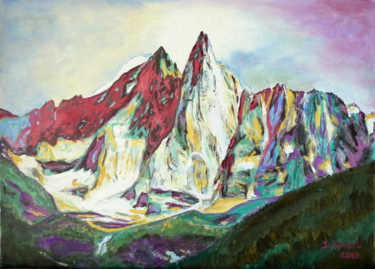 Painting titled "les Drus abstraction" by Darnal, Original Artwork