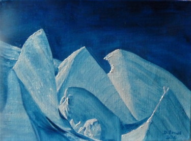 Peinture intitulée "ice-zen" par Darnal, Œuvre d'art originale, Huile