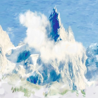 blaitiere-bleue Peinture intitulée "blaitiere-bleue" par Darnal, Œuvre d'art originale,