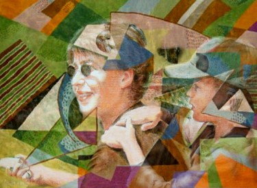 Malerei mit dem Titel "communicatio" von Darnal, Original-Kunstwerk, Öl